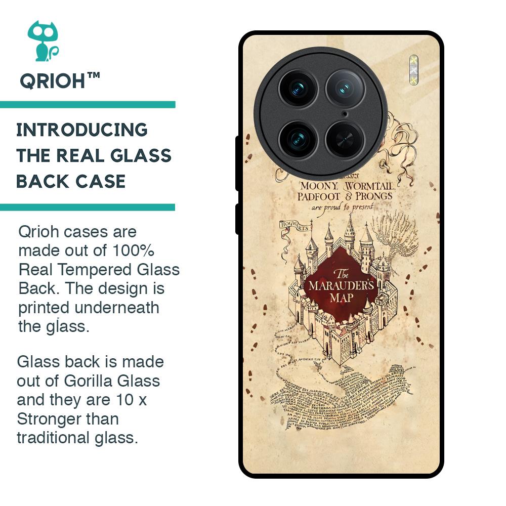 Magical Map Glass Case for Vivo X90 Pro 5G