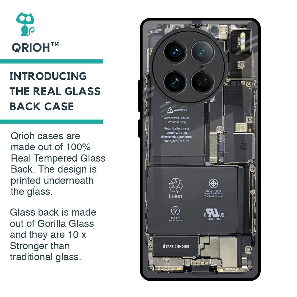 Skeleton Inside Glass Case for Vivo X90 Pro 5G