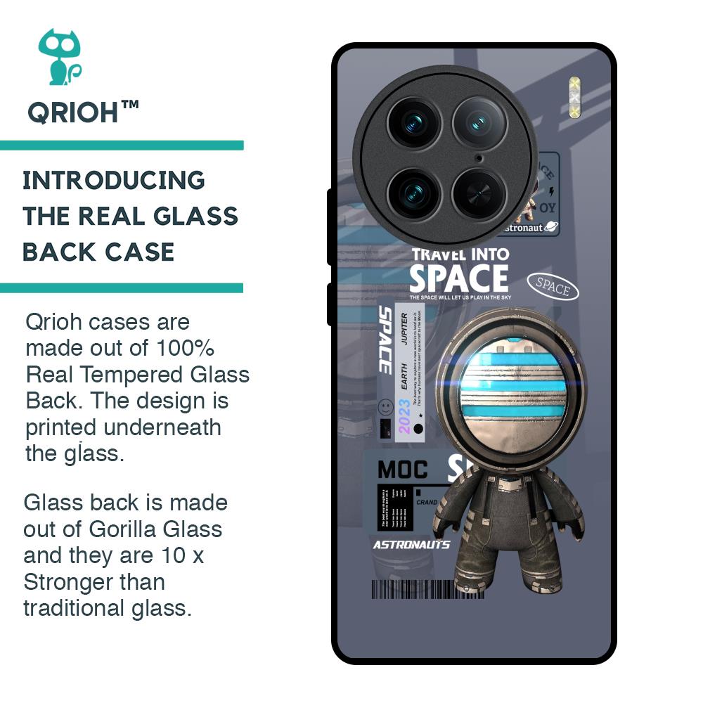 Space Travel Glass Case for Vivo X90 Pro 5G