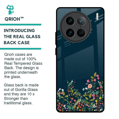 Small Garden Glass Case For Vivo X90 Pro 5G