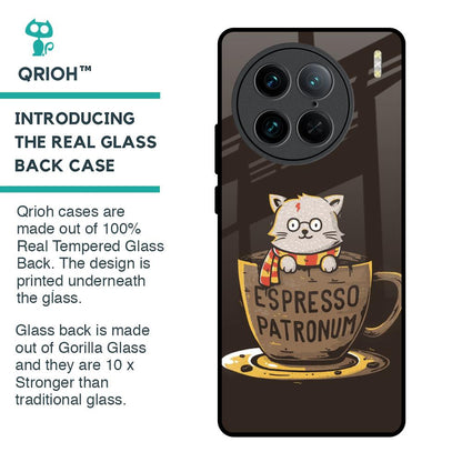 Tea With Kitty Glass Case For Vivo X90 Pro 5G