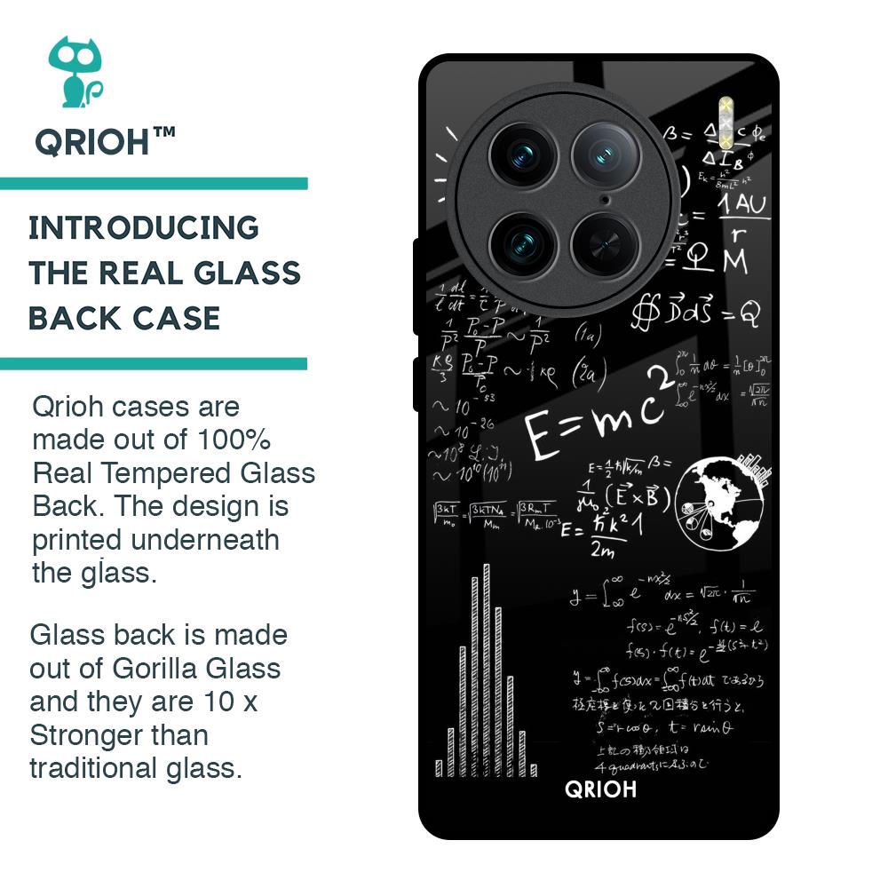Funny Math Glass Case for Vivo X90 Pro 5G