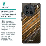 Diagonal Slash Pattern Glass Case for Vivo X90 Pro 5G