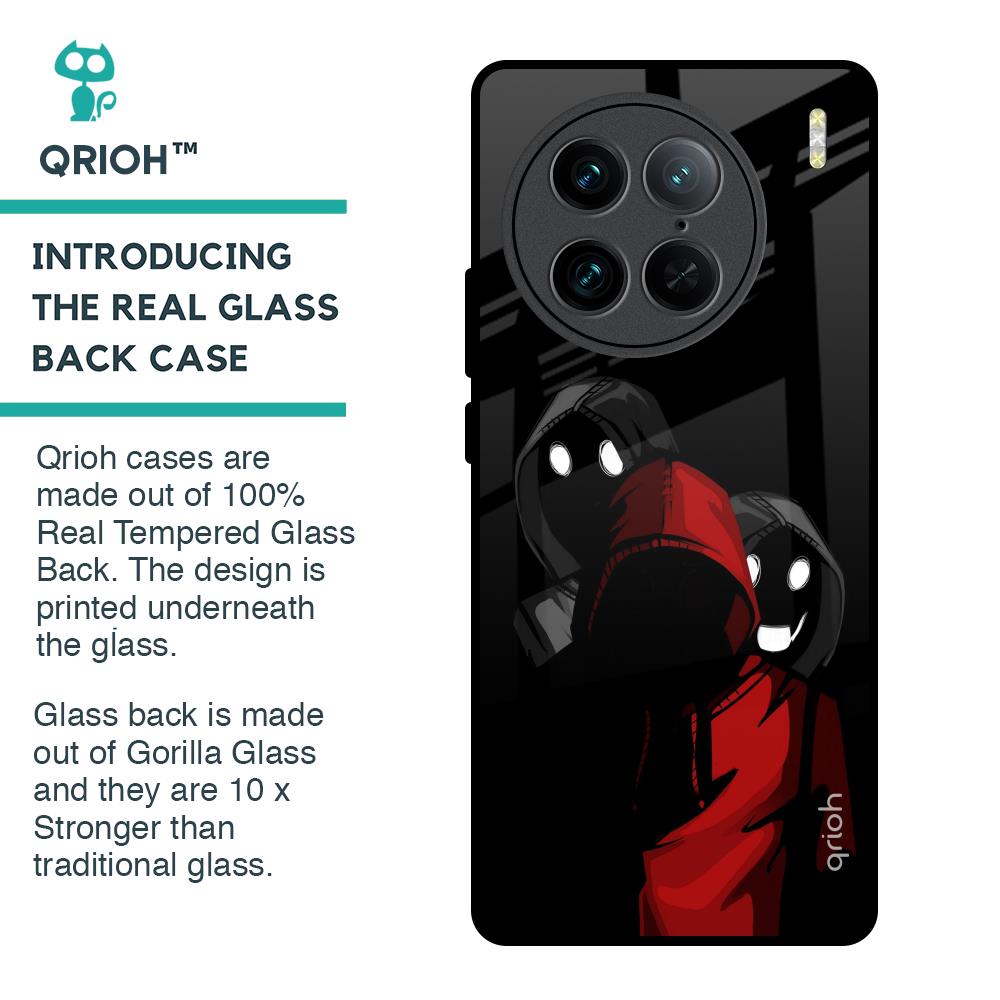 Shadow Character Glass Case for Vivo X90 Pro 5G