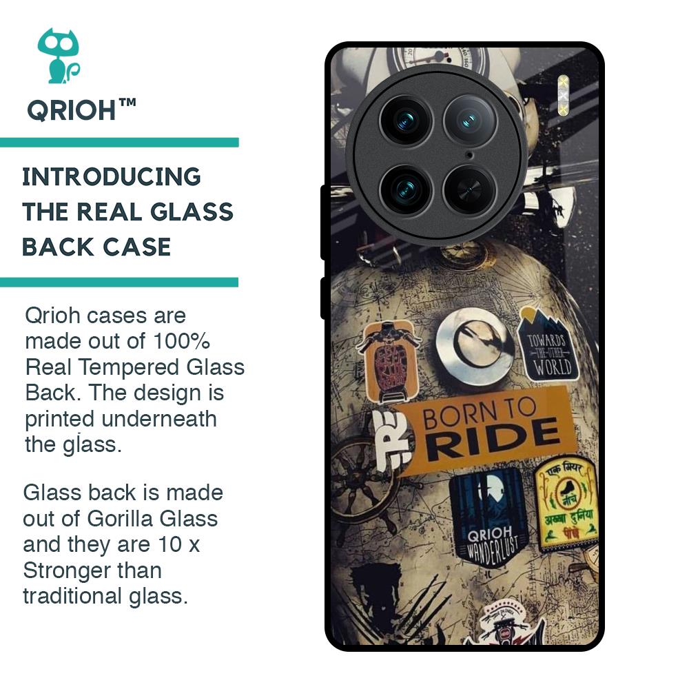 Ride Mode On Glass Case for Vivo X90 Pro 5G