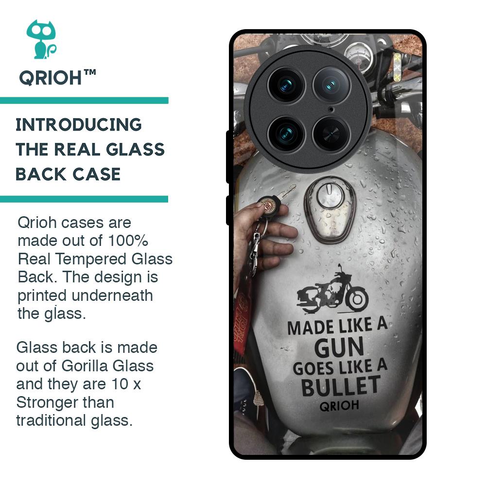 Royal Bike Glass Case for Vivo X90 Pro 5G