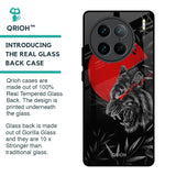Red Moon Tiger Glass Case for Vivo X90 Pro 5G