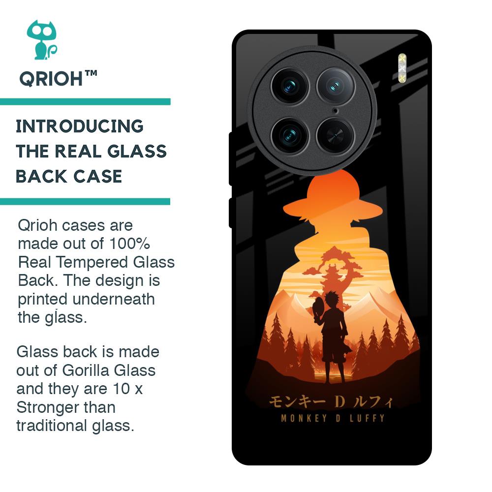 Luffy One Piece Glass Case for Vivo X90 Pro 5G