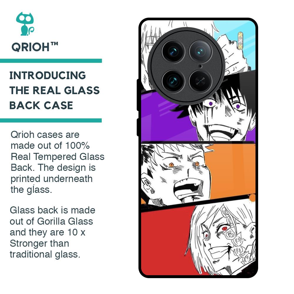 Anime Sketch Glass Case for Vivo X90 Pro 5G