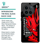 Red Vegeta Glass Case for Vivo X90 Pro 5G