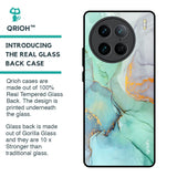 Green Marble Glass Case for Vivo X90 Pro 5G
