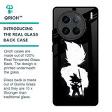 Monochrome Goku Glass Case for Vivo X90 Pro 5G