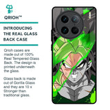 Anime Green Splash Glass Case for Vivo X90 Pro 5G