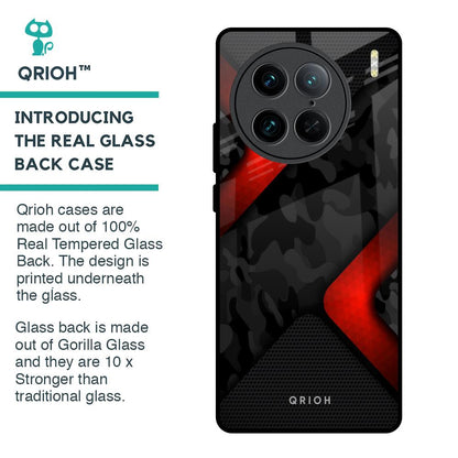 Modern Camo Abstract Glass Case for Vivo X90 Pro 5G