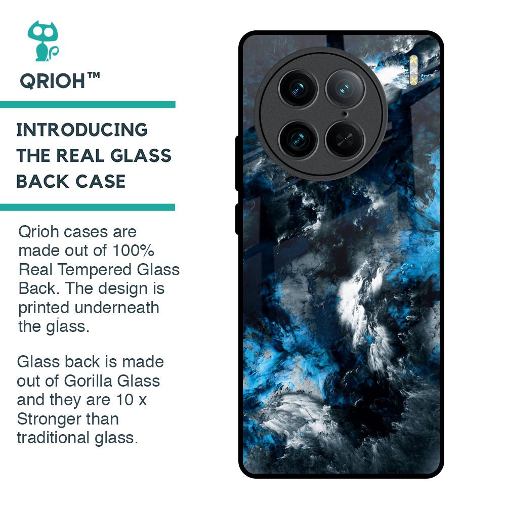 Cloudy Dust Glass Case for Vivo X90 Pro 5G