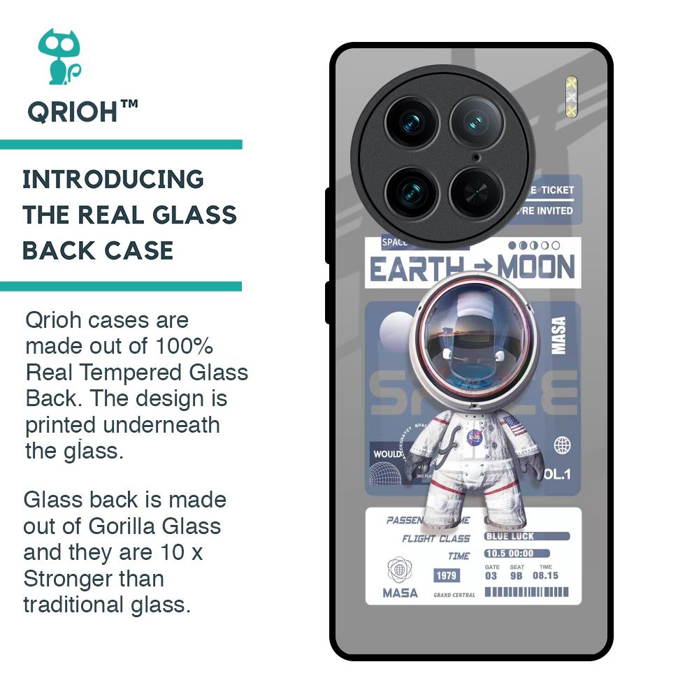 Space Flight Pass Glass Case for Vivo X90 Pro 5G