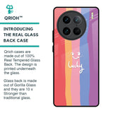 Lucky Abstract Glass Case for Vivo X90 Pro 5G