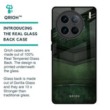 Green Leather Glass Case for Vivo X90 Pro 5G