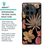 Lines Pattern Flowers Glass Case for Vivo X90 Pro 5G