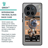 Space Ticket Glass Case for Vivo X90 Pro 5G