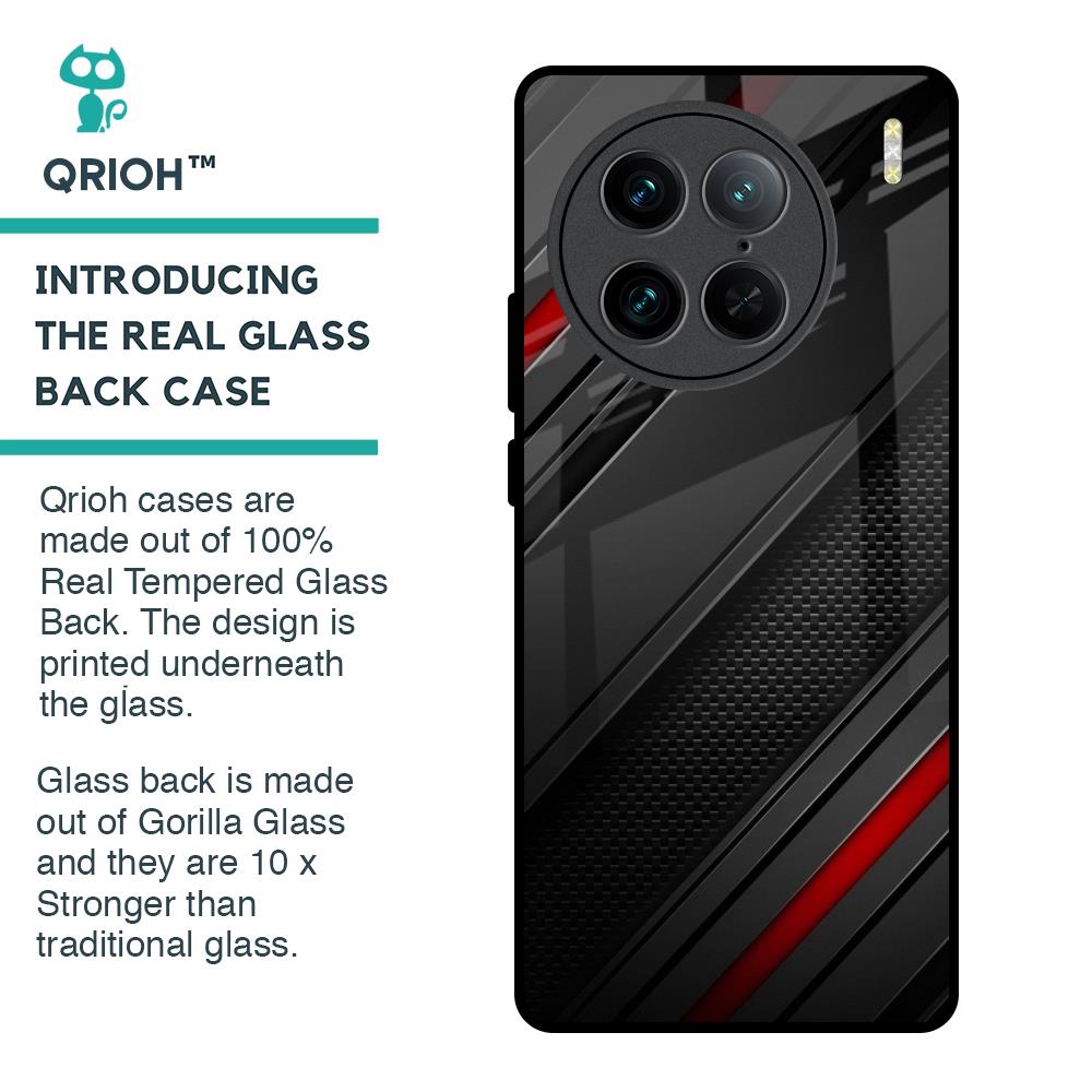 Modern Abstract Glass Case for Vivo X90 Pro 5G