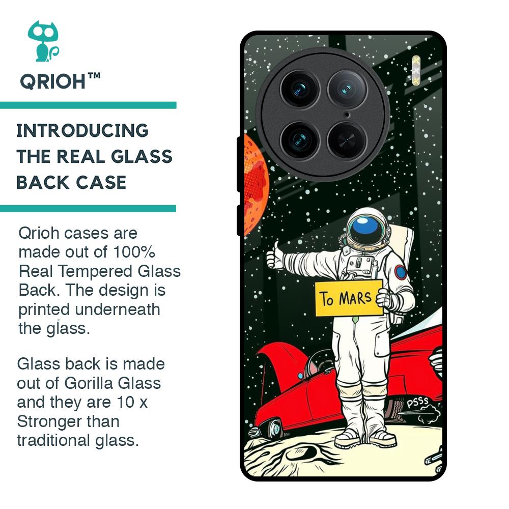 Astronaut on Mars Glass Case for Vivo X90 Pro 5G