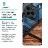 Wooden Tiles Glass Case for Vivo X90 Pro 5G