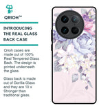 Elegant Floral Glass Case for Vivo X90 Pro 5G