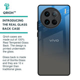 Blue Grey Ombre Glass Case for Vivo X90 Pro 5G