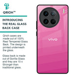 Pink Ribbon Caddy Glass Case for Vivo X90 Pro 5G