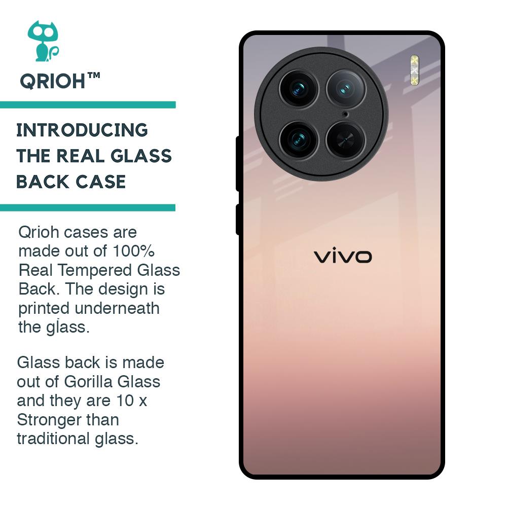 Golden Mauve Glass Case for Vivo X90 Pro 5G