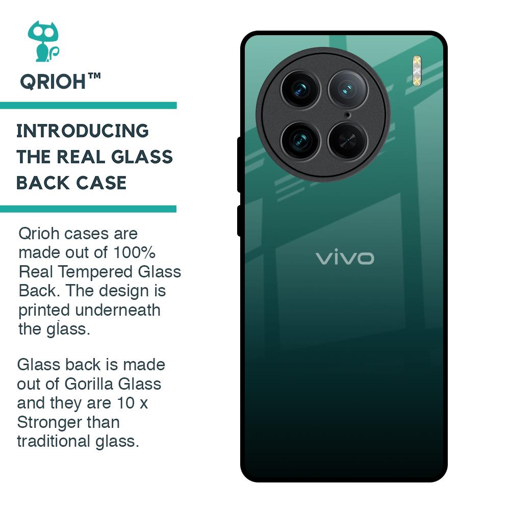 Palm Green Glass Case For Vivo X90 Pro 5G