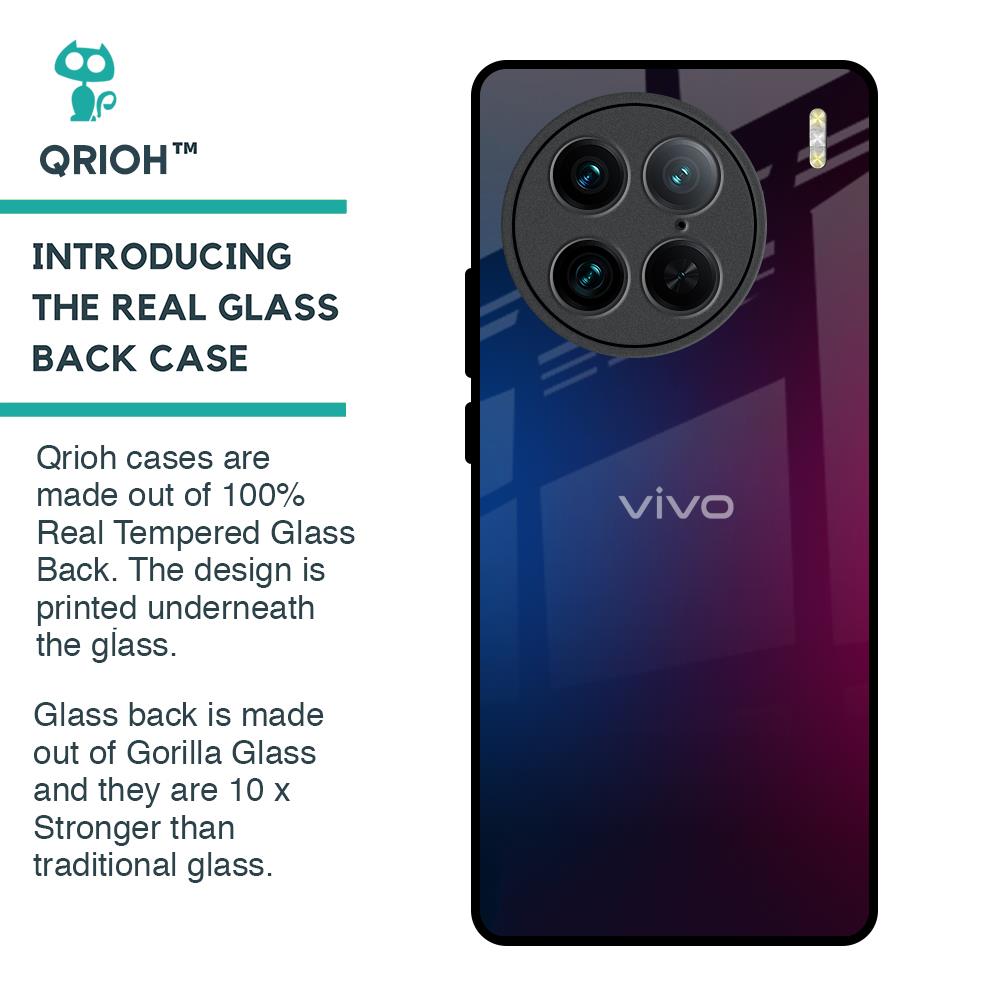 Mix Gradient Shade Glass Case For Vivo X90 Pro 5G
