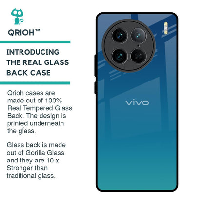 Celestial Blue Glass Case For Vivo X90 Pro 5G