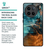 Golden Splash Glass Case for Vivo X90 Pro 5G