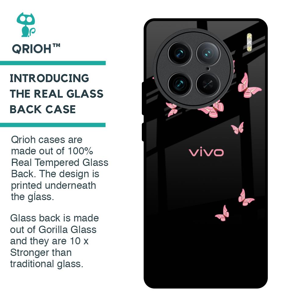 Fly Butterfly Glass Case for Vivo X90 Pro 5G