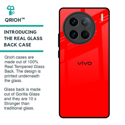Blood Red Glass Case for Vivo X90 Pro 5G