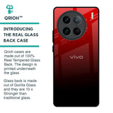 Maroon Faded Glass Case for Vivo X90 Pro 5G