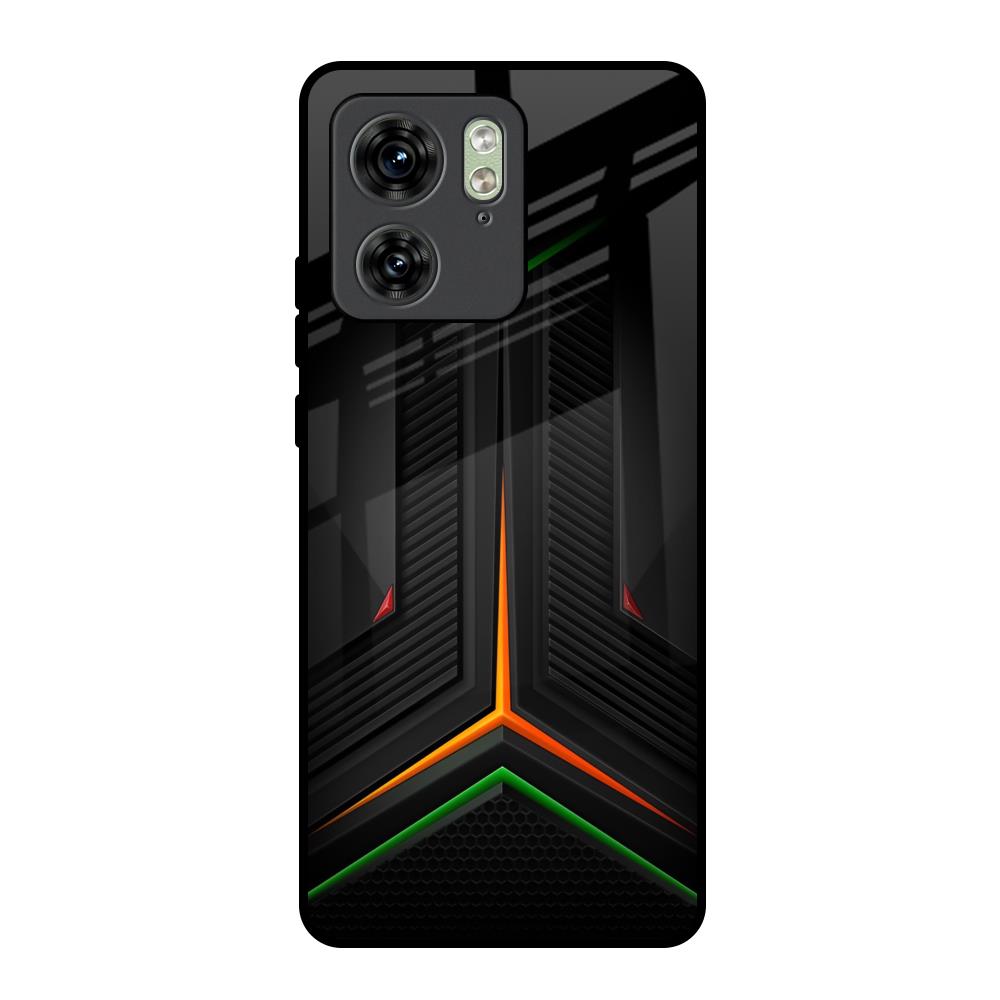 Modern Ultra Chevron Motorola Edge 40 Glass Back Cover Online