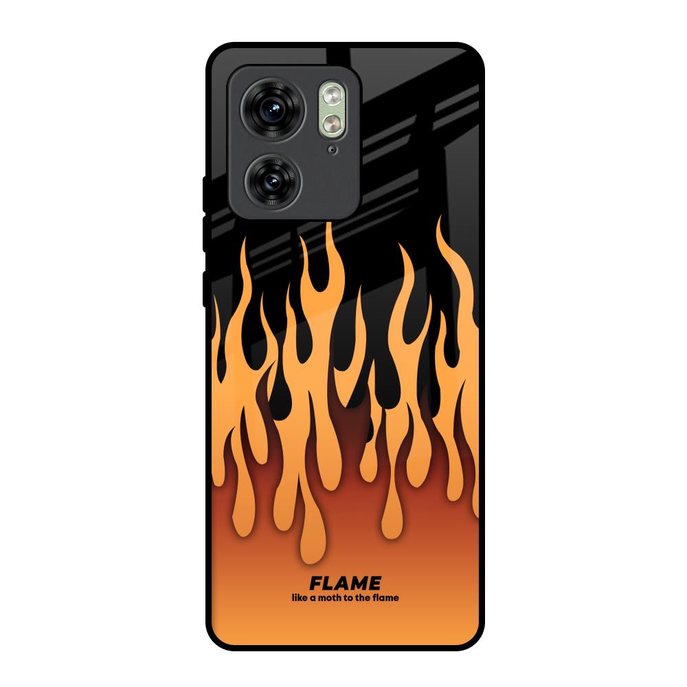 Fire Flame Motorola Edge 40 Glass Back Cover Online