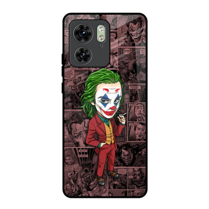 Joker Cartoon Motorola Edge 40 Glass Back Cover Online