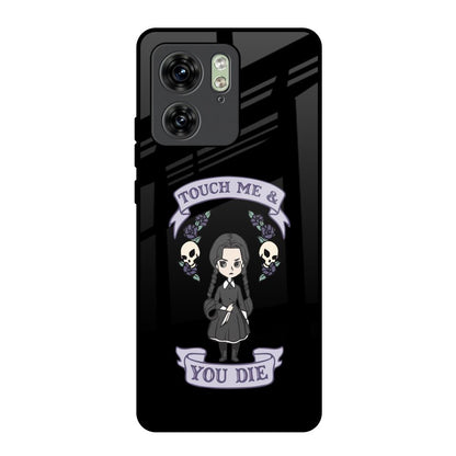 Touch Me & You Die Motorola Edge 40 Glass Back Cover Online