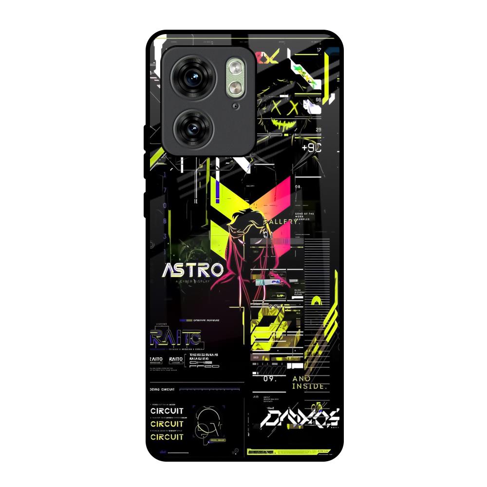Astro Glitch Motorola Edge 40 Glass Back Cover Online