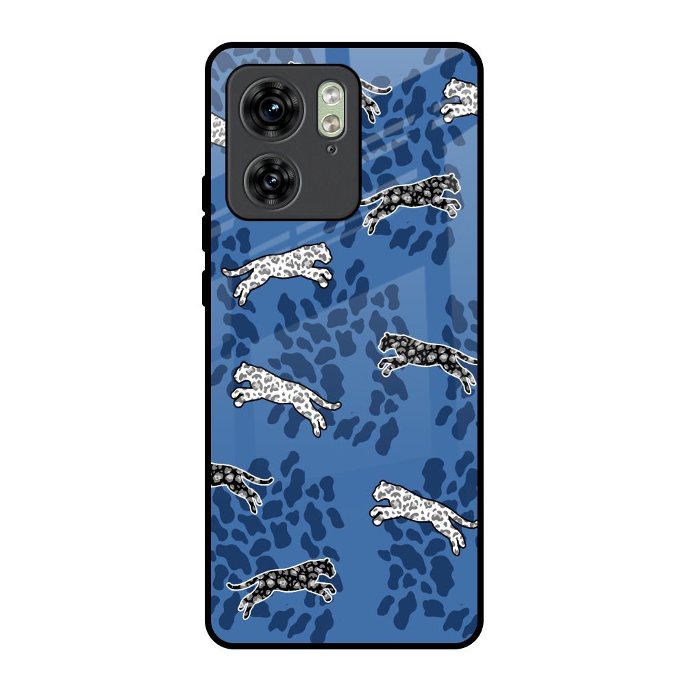 Blue Cheetah Motorola Edge 40 Glass Back Cover Online