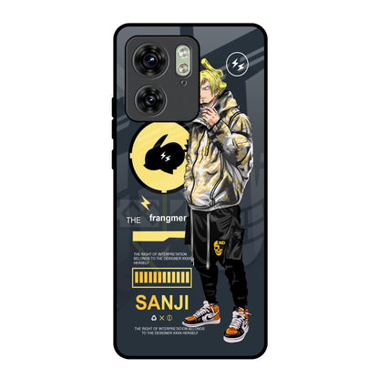 Cool Sanji Motorola Edge 40 Glass Back Cover Online