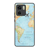 Travel Map Motorola Edge 40 Glass Back Cover Online