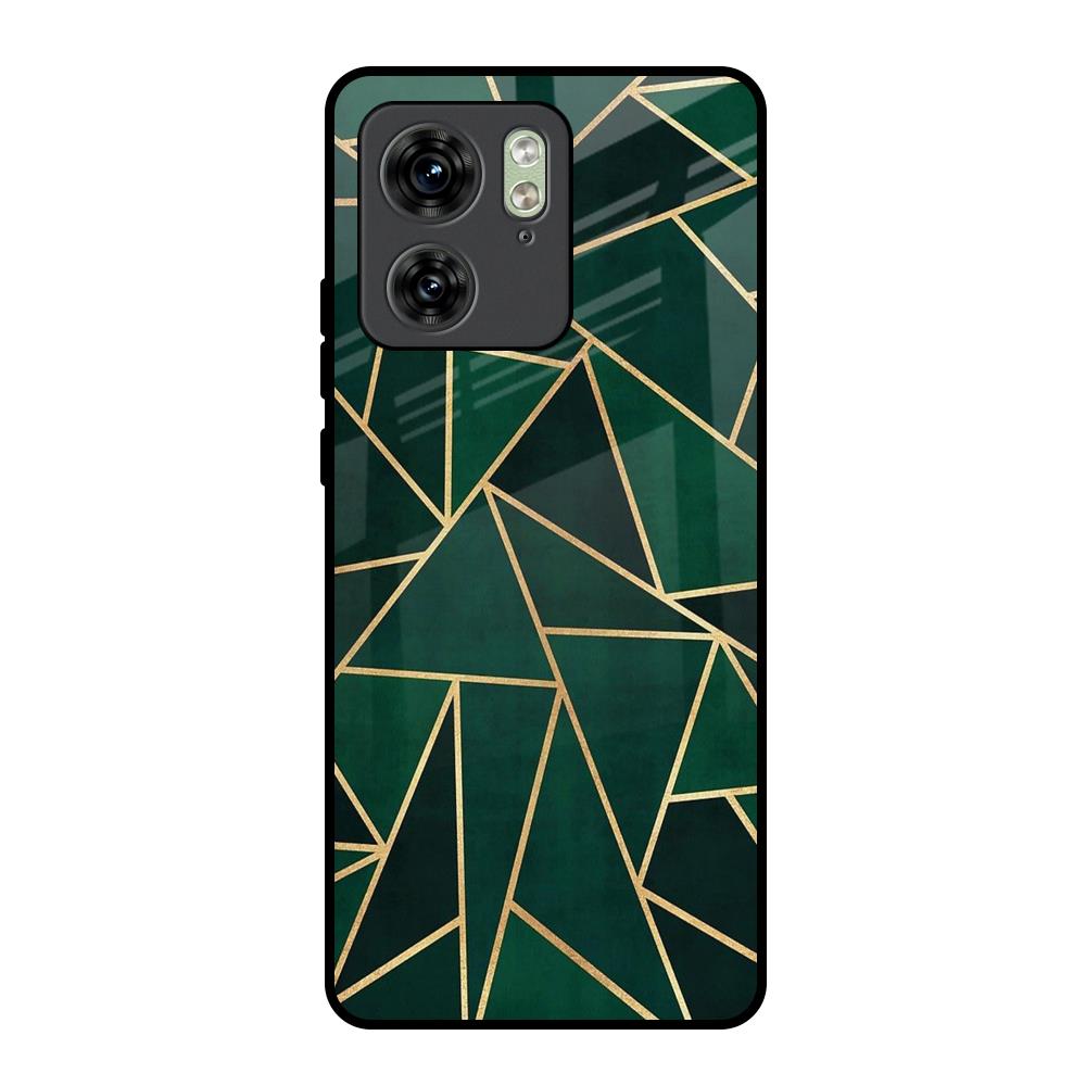 Abstract Green Motorola Edge 40 Glass Back Cover Online