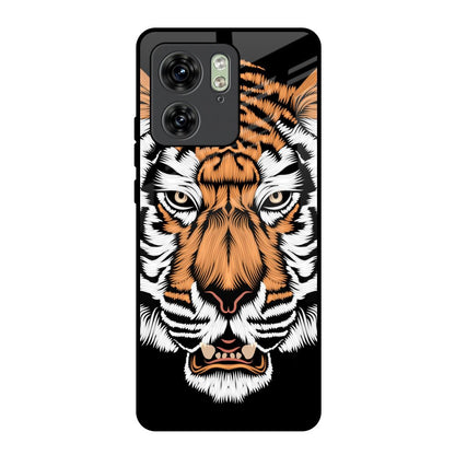 Angry Tiger Motorola Edge 40 Glass Back Cover Online
