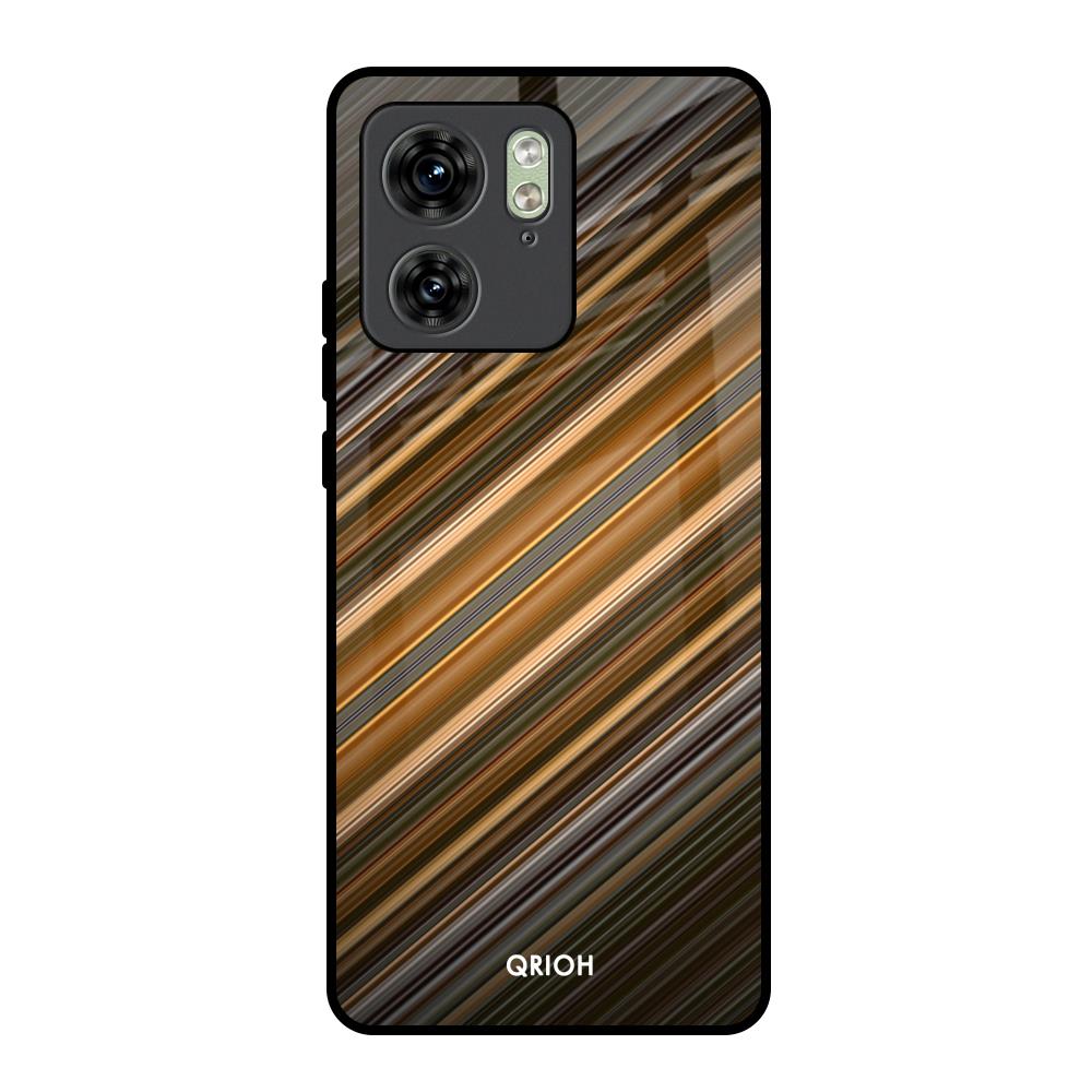 Diagonal Slash Pattern Motorola Edge 40 Glass Back Cover Online