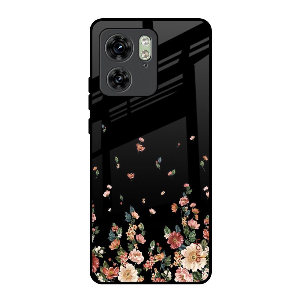 Floating Floral Print Motorola Edge 40 Glass Back Cover Online